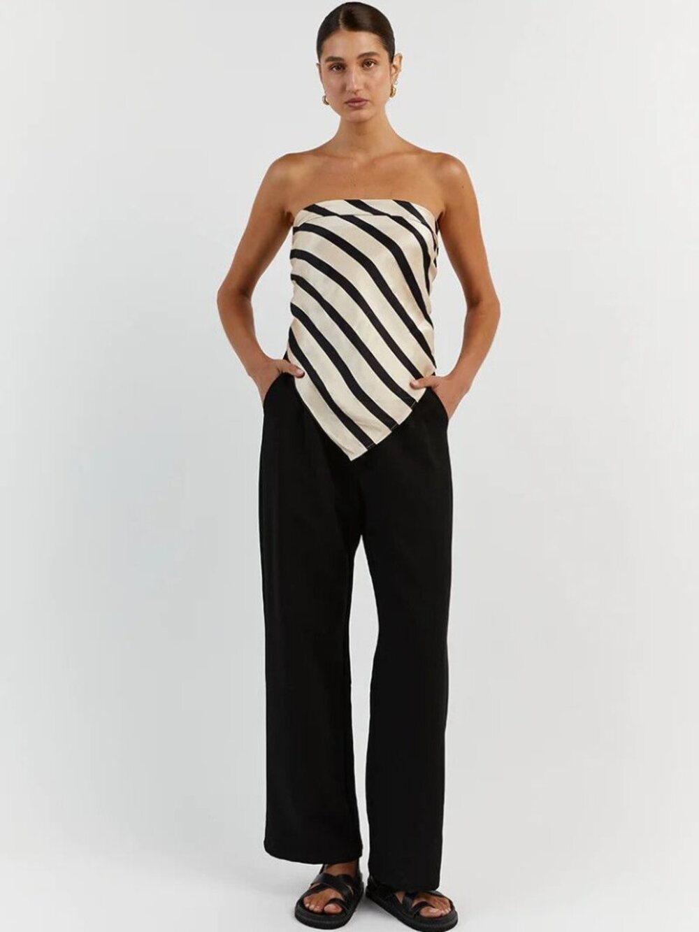 Dissh Pippa Stone Satin Scarf Top